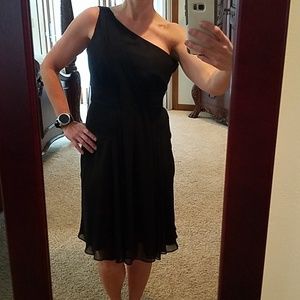 One Shoulder Black WHBM Dress